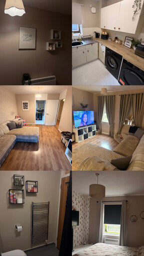 1 bed ground floor apartment/flat