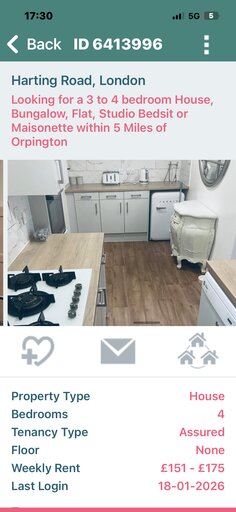 4 bed house, bungalow, apartment/flat, studio bedsit or maisonette