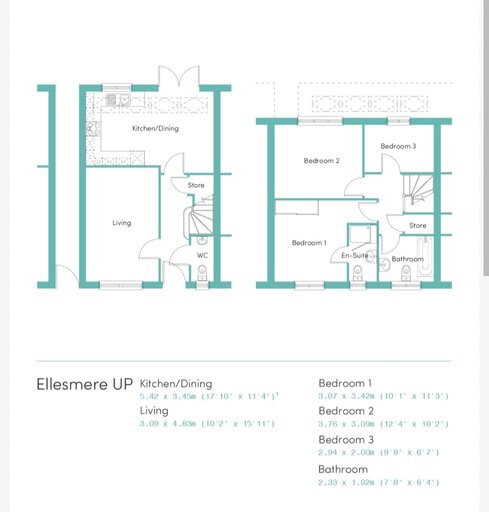 3 bed house