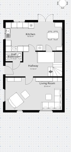 3 bed house